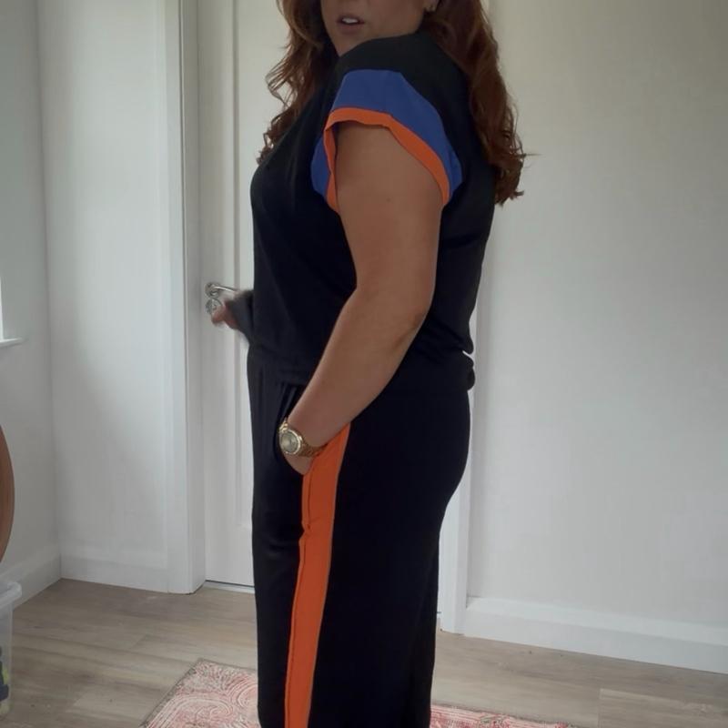 Colour Block Wide Leg Co-ord Set