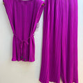 Women’s Pleated Wide Leg Co-ord Set