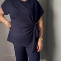 Women’s Tie Front Wide Leg Co-Ord Sizes 8-22