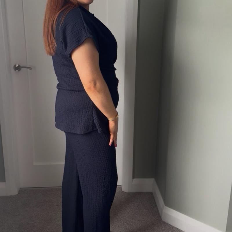 Women’s Tie Front Wide Leg Co-Ord Sizes 8-22